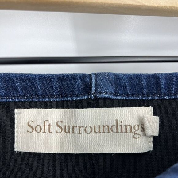 Soft Surroundings Jeans Size Large Women Blue Ultimate High Rise Skinny Pull On - Picture 3 of 7